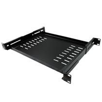 Bandeja Fixa Ventilada 1U x 300 mm 4 PT - Preto