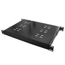 Bandeja Fixa Ventilada 1U x 300 mm 4 PT - Preto