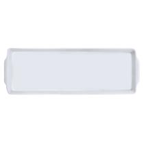 Bandeja Flat Rocambole Retangular Germer de Porcelana 39x13 cm Bandeja Flat Rocambole Retangular Germer de Porcelana 39x13 cm
