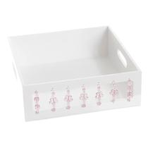 Bandeja Florzinha Rosa Quarto Bebê Infantil Menina