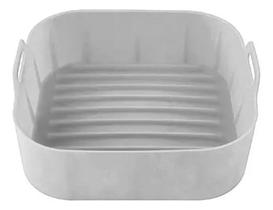 Bandeja Forma Cesta De Silicone Para Airfryer 20,5x20,5 Temperatura 280 graus