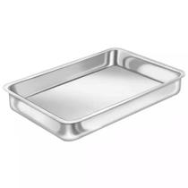 Bandeja (Forma) Retangular de Inox 44x34x5cm