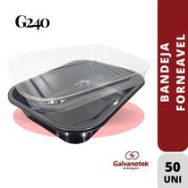 Bandeja Forneavel Com Tampa 800Ml G240 Galvanotek C/50 Un