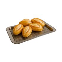 Bandeja Fume Ibiza Retangular De Servir Em Ps Cristal 39cm