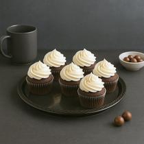 Bandeja Fume Redonda Decorada Tranca Para Servir Alimentos