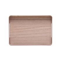 Bandeja Fundo de Madeira Virelli 25 x 15 x 5cm Bege Metal Bandeja Fundo de Madeira Virelli 25 x 15 x 5cm Bege Metal