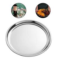 Bandeja Garçom Inox Redonda Profissional 40 cm Restaurante