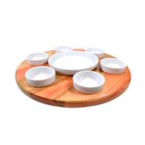 Bandeja Giratória Com Petisqueira 40 Cm Bandeja Giratória Com Petisqueira 40 Cm