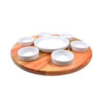 Bandeja Giratória Com Petisqueira 40 Cm Bandeja Giratória Com Petisqueira 40 Cm