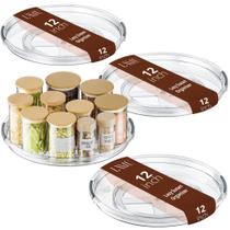 Bandeja Giratória LAMU 30 cm Lazy Susan Organizador Kit com 4 Unidades Bandeja Giratória LAMU 30 cm Lazy Susan Organizador Kit com 4 Unidades