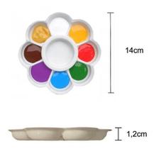 Bandeja Godê Flor Condor - 8 Cavidades para Pintura Bandeja Godê Flor Condor - 8 Cavidades para Pintura