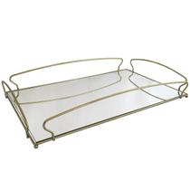 Bandeja Grande para Aparador 55X34cm Espelhada Retangular Duler