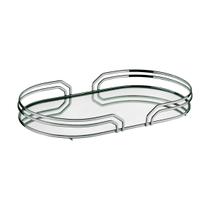 Bandeja Hara Ayla Oval Base Espelhada 55 x 30,5 Cm Bandeja Hara Ayla Oval Base Espelhada 55 x 30,5 Cm