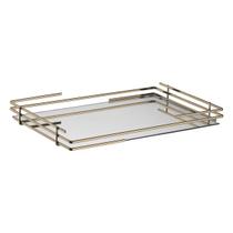 Bandeja Hara Celine Base Espelhada 32,5 x 22 Cm