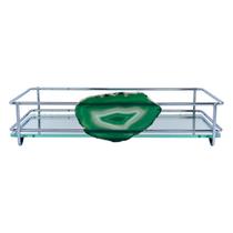 Bandeja hara fence ágata cromada 15x25 cm