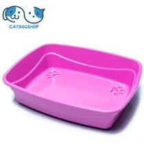Bandeja Higiênica Alta Pet Injet Cat Plus Rosa Para Gatos - Tam. G