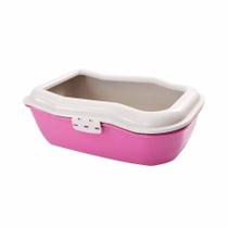 Bandeja Higiênica DuraPets Furbox Rosa para Gatos