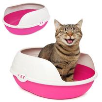 Bandeja Higienica Gato Prime Arco Grande Caixa Areia Rosa