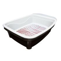 Bandeja Higiênica Para Gato Classic Plus Cor Preta Furacão Pet