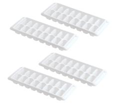 Bandeja Ice Cube Kitch Easy Release White, 16 bandejas (pacote com 4) Bandeja Ice Cube Kitch Easy Release White, 16 bandejas (pacote com 4)