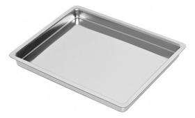 Bandeja Inox Hospitalar Esterilização Autoclave 24x18x1,5cm