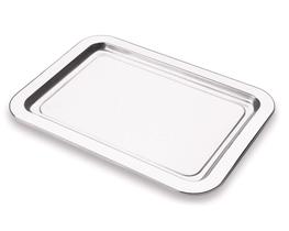 Bandeja Inox Multiuso Servir Café Organizador 25x34 Cm Casa