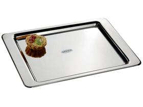 Bandeja Inox para Servir Brinox Retangular - Átina Bandeja Inox para Servir Brinox Retangular - Átina