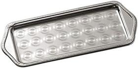 Bandeja Inox Retangular Bolas 33 x 14 Pantheon - 098B