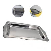 Bandeja Inox Retangular Decorativa Multiuso 42x28 Cm Servir