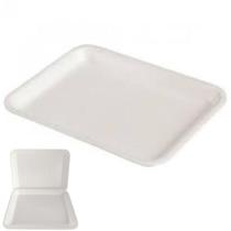 Bandeja Isopor B2 Rasa para Embalar Legumes Verduras e Cereais. com 250 Unidades