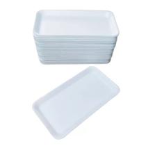 Bandeja Isopor B4 Rasa Branca Crl004 27,5x15x1,4cm 100 Unid