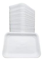 Bandeja Isopor Branca 14x21cm 100 Un. Porção Espetinho milho - total plast
