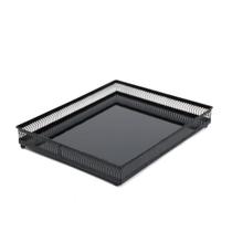 Bandeja Italiana Retangular Espelhada Premium Black G Decorativa Jolitex Bandeja Italiana Retangular Espelhada Premium Black G Decorativa Jolitex