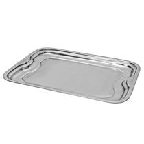 Bandeja Jaipur Aço Inox Resistente Moderna Luxo Para Servir Decorativa Jantar - Mimo Style