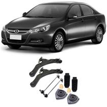 Bandeja + Kit Batente + Bieleta Jac J5 Dianteira 2006 Até 2011 O Par