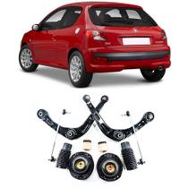 Bandeja + Kit Batente + Bieleta Peugeot 206 Dianteiro 1998 Até 2010 O Par