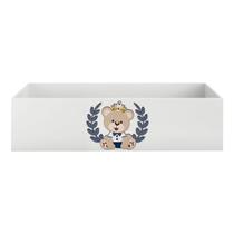 Bandeja Kit Higiene Bebê em MDF Premium Urso Coroa Menino Bandeja Kit Higiene Bebê em MDF Premium Urso Coroa Menino
