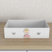 Bandeja Kit Higiene Bebê em MDF Quarto Infantil Ursa Floral Bandeja Kit Higiene Bebê em MDF Quarto Infantil Ursa Floral