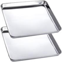 Bandeja LaBaider em aço inoxidável G-Large, pacote com 2