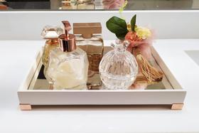 Bandeja Lavabo B086 Banheiro Cozinha Difusor Mdf Pé Rosê Bronze Espelho Decoração Festa Café Bandeja Lavabo B086 Banheiro Cozinha Difusor Mdf Pé Rosê Bronze Espelho Decoração Festa Café