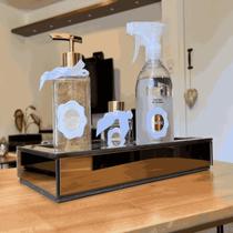 Bandeja Lena com borda para mesa de centro e aparador