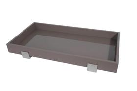 Bandeja Limoeiro Sicilia Cor Chocolate Leve Madeira e Vidro Bandeja Limoeiro Sicilia Cor Chocolate Leve Madeira e Vidro