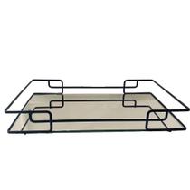Bandeja Luana Black Matte 37x57cm