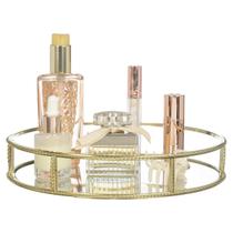 Bandeja Luxo Espelhada Decoração Perfumes Cosméticos Lavabo Banheiro Cantinho do Café Bandeja Luxo Espelhada Decoração Perfumes Cosméticos Lavabo Banheiro Cantinho do Café