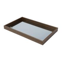 BANDEJA MADEIRA C/ESPELHO NATURALS 46x26x5cm