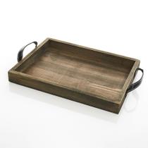 Bandeja madeira rústica decor 29x20cm
