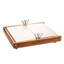 Bandeja Madeira Teca 29x33cm Wolff