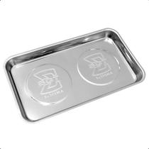 Bandeja Magnética Retangular Inox 140x240mm Para Organização De Parafusos e Peças Profissional Bandeja Magnética Retangular Inox 140x240mm Para Organização De Parafusos e Peças Profissional