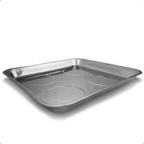 Bandeja Magnética Retangular Inox 270x290mm Para Organização De Parafusos e Peças Profissional