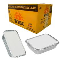 Bandeja Marmita Aluminio Descartável D-6 500ml Wyda C/100